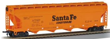 Bachmann 56 Center Flow Hopper Santa Fe ATSF 101411 HO Scale Model Train Freight Car #17502