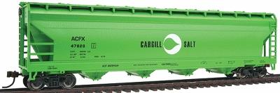 Bachmann 56 ACF Center-Flow Hopper Cargill Salt HO Scale Model Train Freight Car #17531