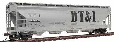 Bachmann 56' ACF Center-Flow Covered Hopper DT&I HO Scale Model Train ...