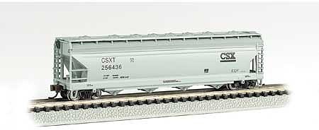 Bachmann 56 4-Bay Center-Flow Hopper CSX #256436 N Scale Model Train Freight Car #17557