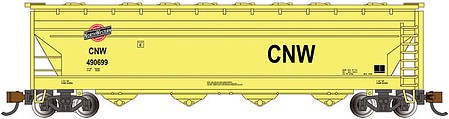 Bachmann 56 ACF Center-Flow Covered Hopper CNW HO Scale Model Train Freight Car #17559