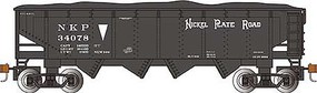 Bachmann 40' Quad Hopper Nickel Plate Road #34078 HO Scale Model Train Freight Car #17623
