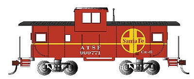 Bachmann 36 Wide Vision Caboose ATSF #999771 HO Scale Model Train Freight Car #17704