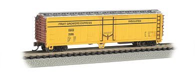 Bachmann ACF 50 Steel Reefer Fruit Growers Express N Scale Model Train Freight Car #17953