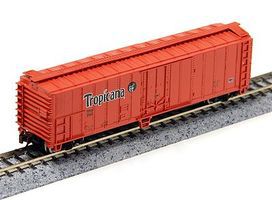 Bachmann 50' ACF Steel Reefer Tropicana Orange N Scale Model Train Freight Car #17956