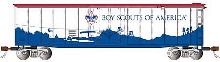 Bachmann 50 Plug Door Boxcar Boy Scouts of America HO Scale Model Train Freight Car #18013