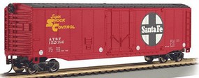Bachmann 50' Plug-Door Boxcar Sante Fe #152086 HO Scale Model Train Freight Car #18016