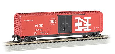 Bachmann 50 Plug Door Boxcar New Haven HO Scale Model Train Freight Car #18031