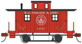 Bachmann Old-Time Bobber Caboose Baltimore & Ohio #C-1775 HO Scale Model Train Freight Car #18404