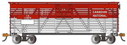 Bachmann 40 Stock Car Canadian National HO Scale Model Train Freight Car #18514
