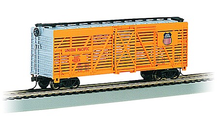 Bachmann 40 Stock Car Union Pacific #47754 HO Scale Model Train Freight Car #18519