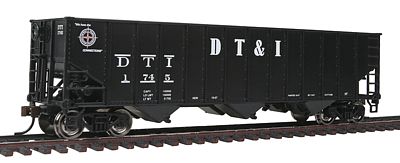 Bachmann 3-Bay 100-Ton Open Hopper Detroit, Toledo.& Ironton HO Scale Model Train Freight Car #18730