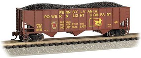 Bachmann BS 3-Bay 100-Ton Open Hopper Pennsylvania P&L #286 N Scale Model Train Freight Car #18755