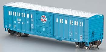 Bachmann ACF 50 6 Sliding Door Boxcar Middletown & New Jersey N Scale Model Train Freight Car #19653