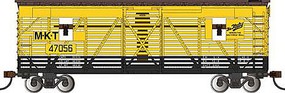 Bachmann 40' Animated Stock Car Missouri-Kansas-Texas #47056 HO Scale Model Train Freight Car #19713