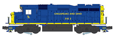 Bachmann WM GP-30 Chesapeake & Ohio #3003 O Scale Model Train Diesel Locomotive #22906