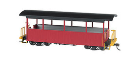 Bachmann Wood Excursion Car Unlettered (burgundy, black) On30 Scale Model Train Passenger Car #26004