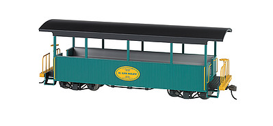 Bachmann Wood Excursion Car H. Lee Riley (green, black) On30 Scale Model Train Passenger Car #26005