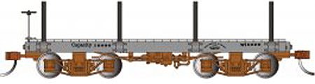 Bachmann 18 Flat Car Undecorated (2) On30 O Scale Model Train Freight Car #26513