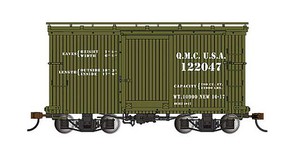 Bachmann 18' Wood Boxcar with Murphy Roof US Quartermaster On30 O Scale Model Train Freight Car #26556