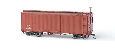 Bachmann Wood Boxcar Data Only (Oxide Red) - On30 O Scale Model Train Freight Car #27097