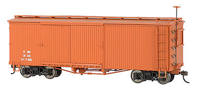 Bachmann On30 Box Car Data Mineral Red O Scale Model Train Freight Car #27098
