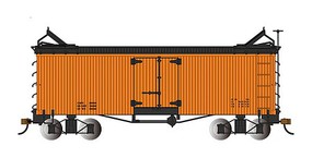 Bachmann Data Only Organge with Black roof ends Reefer On30 O Scale Model Train Freight Car #27497