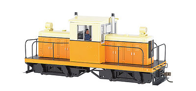 Bachmann Whitcomb 50 Ton Painted/Unlettered Orange/Cream O Scale Model Train Diesel Locomotive #29202