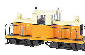 Bachmann Whitcomb 50 Ton Painted/Unlettered Orange/Cream O Scale Model Train Diesel Locomotive #29202
