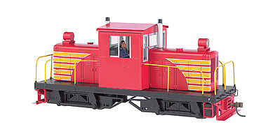 Bachmann Whitcomb 50T Painted Red w/Yellow O Scale Model Train Diesel Locomotive #29204