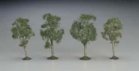 Bachmann 2 1/2-2 3/4 Inch Maple Trees (4) N Scale Model Railroad Scenery #32111