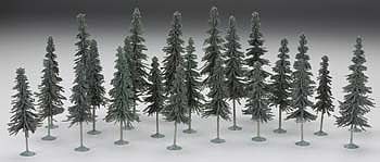 Bachmann 5-6 Inch Spruce Trees (24) HO Scale Model Railroad Scenery #32158