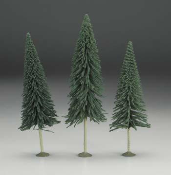 Bachmann 8-10 Pine Trees (3/pk) O Scale Model Railroad Scenery #32201