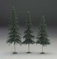 Bachmann 8''-10'' Spruce Trees (3/pk) O Scale Model Railroad Scenery #32204