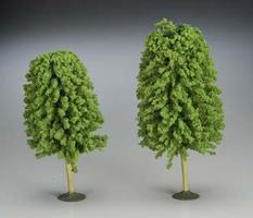 Bachmann 5 1/2-6 1/2 Inch Deciduous Trees (2) O Scale Model Railroad Scenery #32206