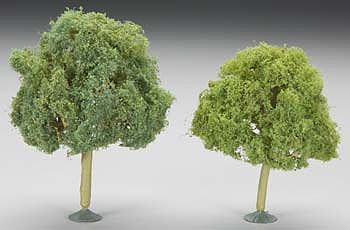 Bachmann 4.5-5 Inch Oak Trees (2) O Scale Model Railroad Scenery #32213