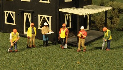 Bachmann Civil Engineers (6) HO Scale Model Railroad Figures #33116