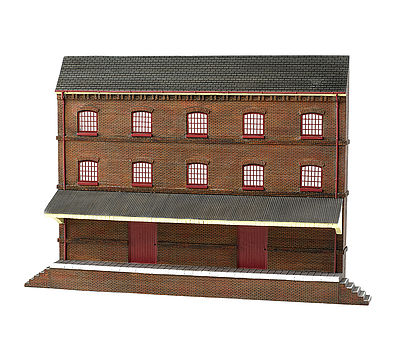 Bachmann Three-Story Warehouse False-Front Resin Building HO Scale Model Railroad Building #35008