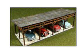 Bachmann Laser-Cut Car Shed Kit HO Scale Model Railroad Building #39102