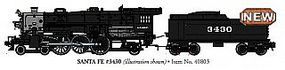 Bachmann 4-6-2 Pacific ATSF #3430 On30 DCC and Sound O Scale Model Train Steam Locomotive #40803