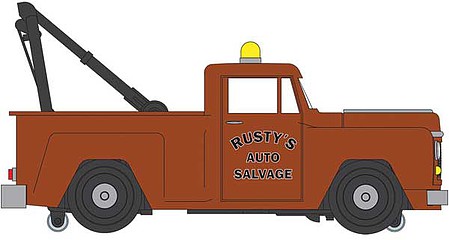 Bachmann Rustys Salvage Tow Truck E-Z street System O Scale Model Train Roadway Vehicle #42748