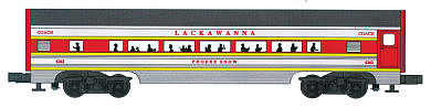 Bachmann 2-Car Passenger Add-On (60) - Delaware, Lakawanna O Scale Model Train Passenger Car #43015