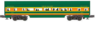 Bachmann 4-Car Passenger Set (60) - Great Northern O Scale Model Train Passenger Car #43053