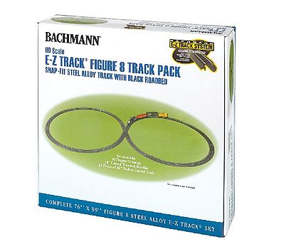 Bachmann Steel Alloy E-Z Track Figure 8 Track Pack HO Scale Track Steel #44487