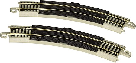 thumbnail image 2 of Life-Like Power Loc HO Scale 18'' Radius Curve Track - 4-Pack (Nickel Silver, 21333) 2 of 6