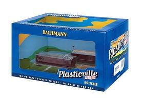 Bachmann Railroad Work Shed Plasticville pkg(2) Assembled HO Scale Model Railroad Building #45009