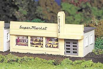 Bachmann Supermarket Kit HO Scale Model Railroad Building #45141