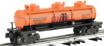 Bachmann 3-Dome Tank Car - 3-Rail Shell SCCX #1245 O Scale Model Train Freight Car #47108