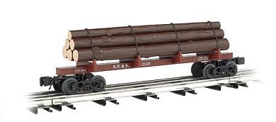 Bachmann Skeleton Log Car Spokane/Portland/Seattle O Scale Model Train Freight Car #47804