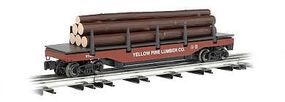 Bachmann Operating Log Dump Car Yellow Pine Lumber Co O Scale Model Train Freight Car #47928